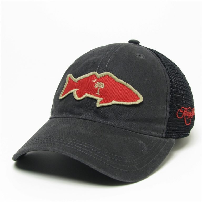Waxed Cotton Fish Trucker Hat Kiawah Island Golf Resort Shop