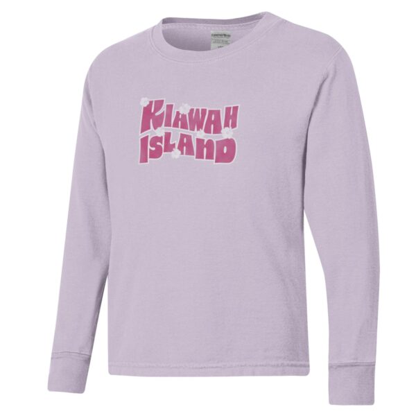 Comfort Wash Long Sleeve Hibiscus Tee