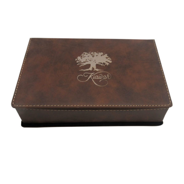 Leatherette Flask Set