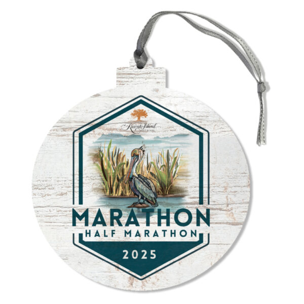 2025 Pelican Race Logo Wood Ornament
