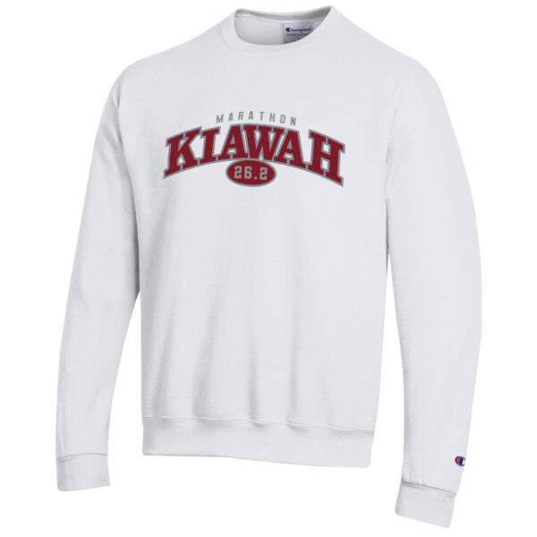 Champion White Marathon Powerblend Crewneck