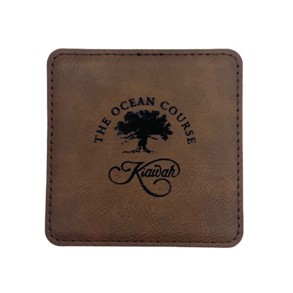Leatherette Coaster Set