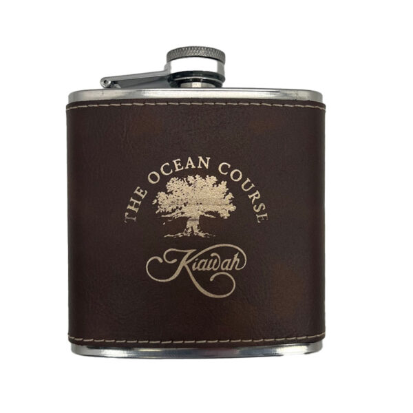 Leatherette Flask Set