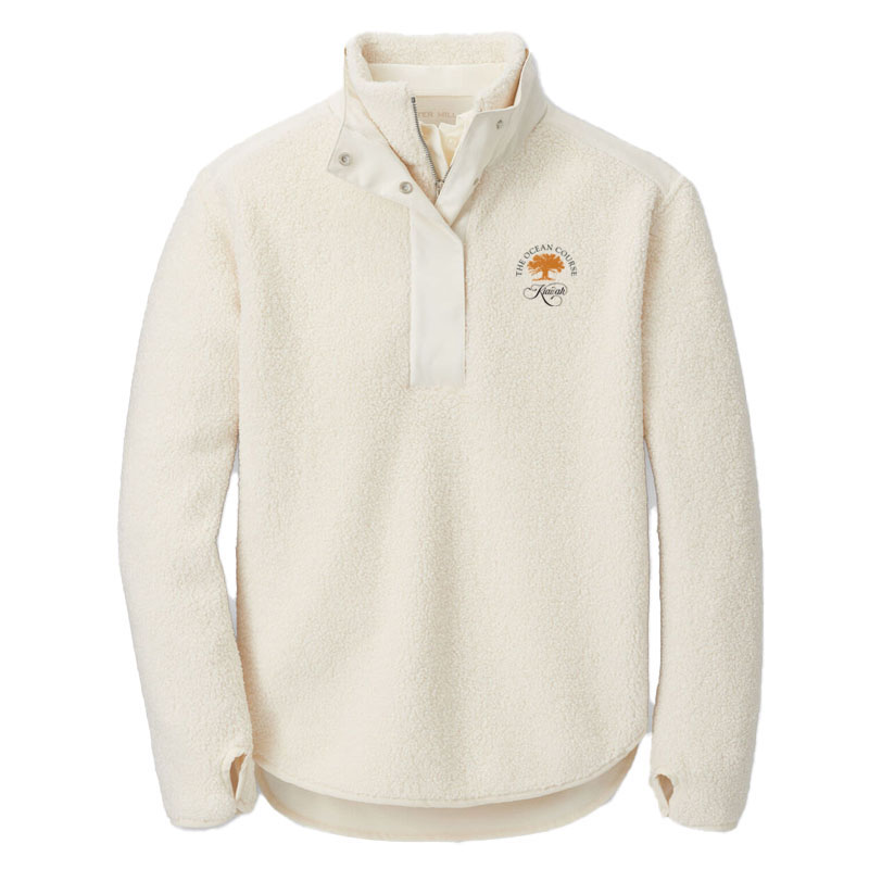 Peter Millar Women's Tilly Oversized Bonded Sherpa Popover